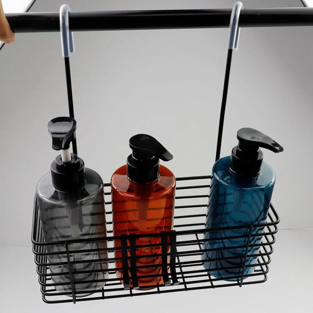 Hanging Shower Rack, Shower Caddy Hung Over Door, Back Hook Can be Rotated